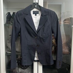 Banana Republic Women's Navy Blue button Blazer